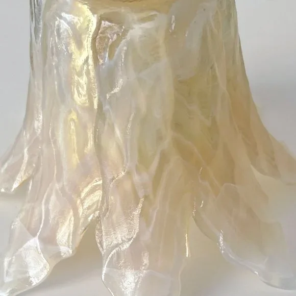 Lavorazione Murano Art Glass, Honey and white Color - Picture 11 of 14